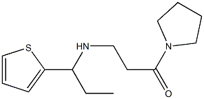 1-(pyrrolidin-1-yl)-3-{[1-(thiophen-2-yl)propyl]amino}propan-1-one Structure