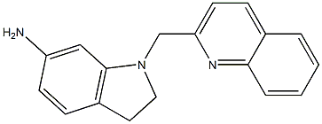 1-(quinolin-2-ylmethyl)-2,3-dihydro-1H-indol-6-amine|