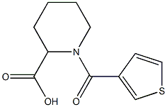 1-(thien-3-ylcarbonyl)piperidine-2-carboxylic acid 化学構造式