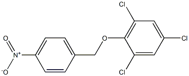 1,3,5-trichloro-2-[(4-nitrophenyl)methoxy]benzene Struktur