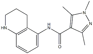 1,3,5-trimethyl-N-(1,2,3,4-tetrahydroquinolin-5-yl)-1H-pyrazole-4-carboxamide