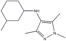 1,3,5-trimethyl-N-(3-methylcyclohexyl)-1H-pyrazol-4-amine Structure