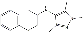 1,3,5-trimethyl-N-(4-phenylbutan-2-yl)-1H-pyrazol-4-amine Structure