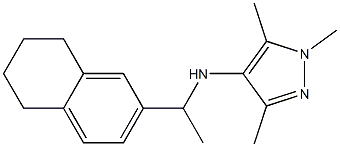 1,3,5-trimethyl-N-[1-(5,6,7,8-tetrahydronaphthalen-2-yl)ethyl]-1H-pyrazol-4-amine