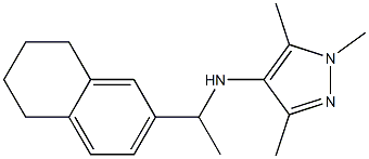  1,3,5-trimethyl-N-[1-(5,6,7,8-tetrahydronaphthalen-2-yl)ethyl]-1H-pyrazol-4-amine