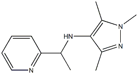 1,3,5-trimethyl-N-[1-(pyridin-2-yl)ethyl]-1H-pyrazol-4-amine|