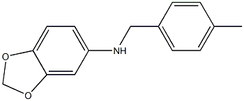 1,3-benzodioxol-5-yl(4-methylphenyl)methylamine Structure