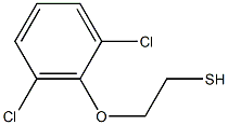 1,3-dichloro-2-(2-sulfanylethoxy)benzene Struktur