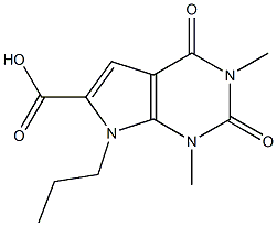 1,3-dimethyl-2,4-dioxo-7-propyl-1H,2H,3H,4H,7H-pyrrolo[2,3-d]pyrimidine-6-carboxylic acid|