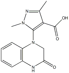 1,3-dimethyl-5-(3-oxo-1,2,3,4-tetrahydroquinoxalin-1-yl)-1H-pyrazole-4-carboxylic acid