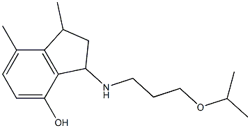 1,7-dimethyl-3-{[3-(propan-2-yloxy)propyl]amino}-2,3-dihydro-1H-inden-4-ol