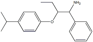 1-[(1-amino-1-phenylbutan-2-yl)oxy]-4-(propan-2-yl)benzene Structure