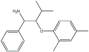 1-[(1-amino-3-methyl-1-phenylbutan-2-yl)oxy]-2,4-dimethylbenzene Structure