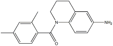 1-[(2,4-dimethylphenyl)carbonyl]-1,2,3,4-tetrahydroquinolin-6-amine,,结构式