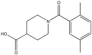 1-[(2,5-dimethylphenyl)carbonyl]piperidine-4-carboxylic acid Structure