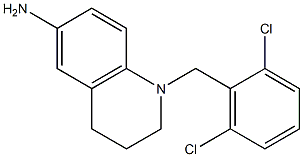 1-[(2,6-dichlorophenyl)methyl]-1,2,3,4-tetrahydroquinolin-6-amine 化学構造式
