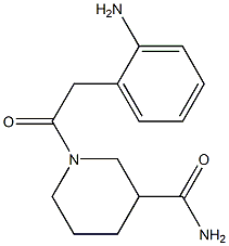 1-[(2-aminophenyl)acetyl]piperidine-3-carboxamide Structure