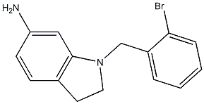 1-[(2-bromophenyl)methyl]-2,3-dihydro-1H-indol-6-amine 结构式