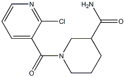 1-[(2-chloropyridin-3-yl)carbonyl]piperidine-3-carboxamide Struktur