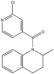 1-[(2-chloropyridin-4-yl)carbonyl]-2-methyl-1,2,3,4-tetrahydroquinoline,,结构式