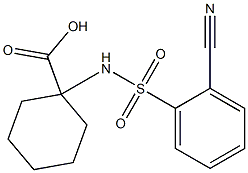 1-[(2-cyanobenzene)sulfonamido]cyclohexane-1-carboxylic acid