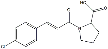 1-[(2E)-3-(4-chlorophenyl)prop-2-enoyl]pyrrolidine-2-carboxylic acid