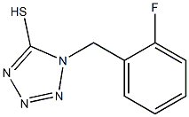 1-[(2-fluorophenyl)methyl]-1H-1,2,3,4-tetrazole-5-thiol Struktur