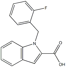 1-[(2-fluorophenyl)methyl]-1H-indole-2-carboxylic acid Struktur