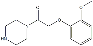 1-[(2-methoxyphenoxy)acetyl]piperazine Structure