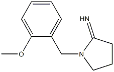 1-[(2-methoxyphenyl)methyl]pyrrolidin-2-imine 结构式