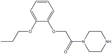 1-[(2-propoxyphenoxy)acetyl]piperazine Structure