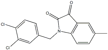 1-[(3,4-dichlorophenyl)methyl]-5-methyl-2,3-dihydro-1H-indole-2,3-dione