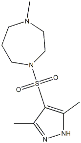 1-[(3,5-dimethyl-1H-pyrazol-4-yl)sulfonyl]-4-methyl-1,4-diazepane|