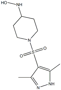 1-[(3,5-dimethyl-1H-pyrazole-4-)sulfonyl]piperidine-4-hydroxylamine 化学構造式