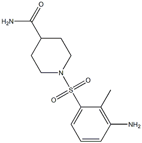 1-[(3-amino-2-methylbenzene)sulfonyl]piperidine-4-carboxamide