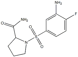 1-[(3-amino-4-fluorobenzene)sulfonyl]pyrrolidine-2-carboxamide