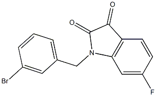 1-[(3-bromophenyl)methyl]-6-fluoro-2,3-dihydro-1H-indole-2,3-dione