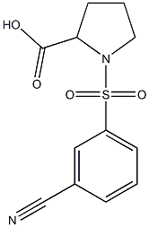 1-[(3-cyanobenzene)sulfonyl]pyrrolidine-2-carboxylic acid