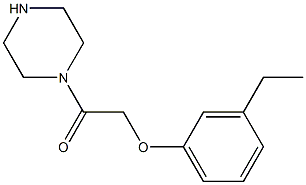 1-[(3-ethylphenoxy)acetyl]piperazine Structure