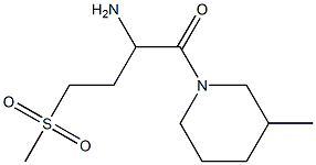 1-[(3-methylpiperidin-1-yl)carbonyl]-3-(methylsulfonyl)propylamine|