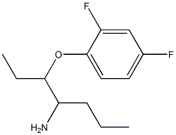 1-[(4-aminoheptan-3-yl)oxy]-2,4-difluorobenzene 结构式