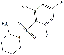 1-[(4-bromo-2,6-dichlorobenzene)sulfonyl]piperidin-2-amine