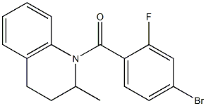 1-[(4-bromo-2-fluorophenyl)carbonyl]-2-methyl-1,2,3,4-tetrahydroquinoline|