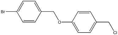 1-[(4-bromophenyl)methoxy]-4-(chloromethyl)benzene,,结构式