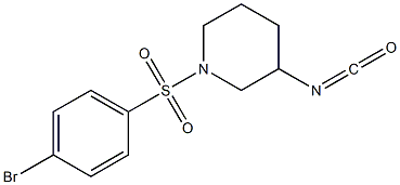 1-[(4-bromophenyl)sulfonyl]-3-isocyanatopiperidine Structure