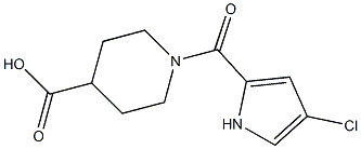 1-[(4-chloro-1H-pyrrol-2-yl)carbonyl]piperidine-4-carboxylic acid Structure