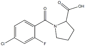 1-[(4-chloro-2-fluorophenyl)carbonyl]pyrrolidine-2-carboxylic acid