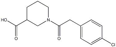 1-[(4-chlorophenyl)acetyl]piperidine-3-carboxylic acid