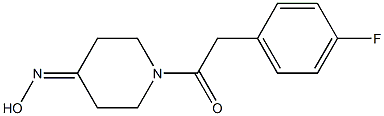 1-[(4-fluorophenyl)acetyl]piperidin-4-one oxime Struktur