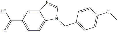 1-[(4-methoxyphenyl)methyl]-1H-1,3-benzodiazole-5-carboxylic acid